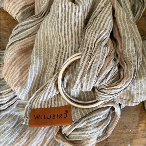 WildBird Accessories - WildBird Neutral Striped Ring Sling in Beige and Cream